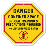 Danger Confined Space Special Training & Precautions Required No Unauthorized Entry