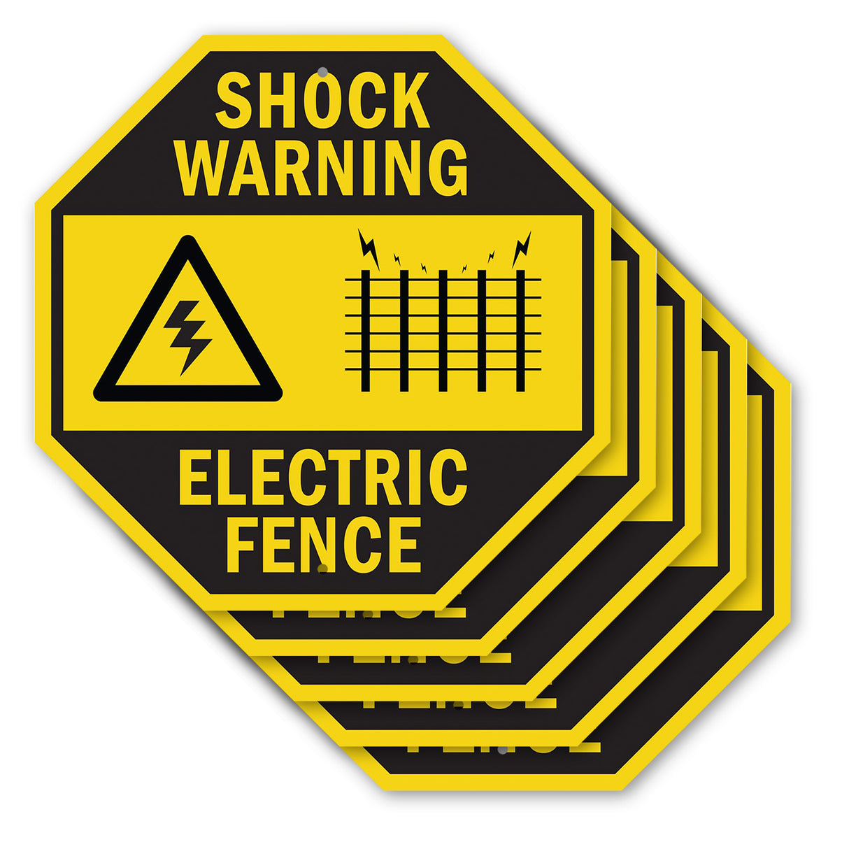 Shock Warning Electric Fence