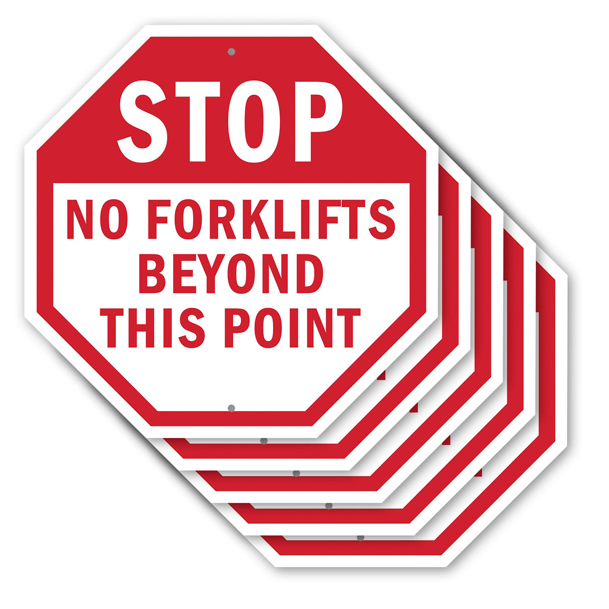 Stop No Forklifts Beyond This Point