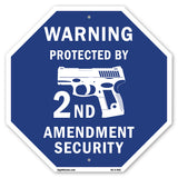 Warning Protected By 2nd Amendment Security