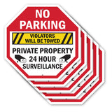 No Parking Violators Will Be Towed Private Property24 Hour Surveillance