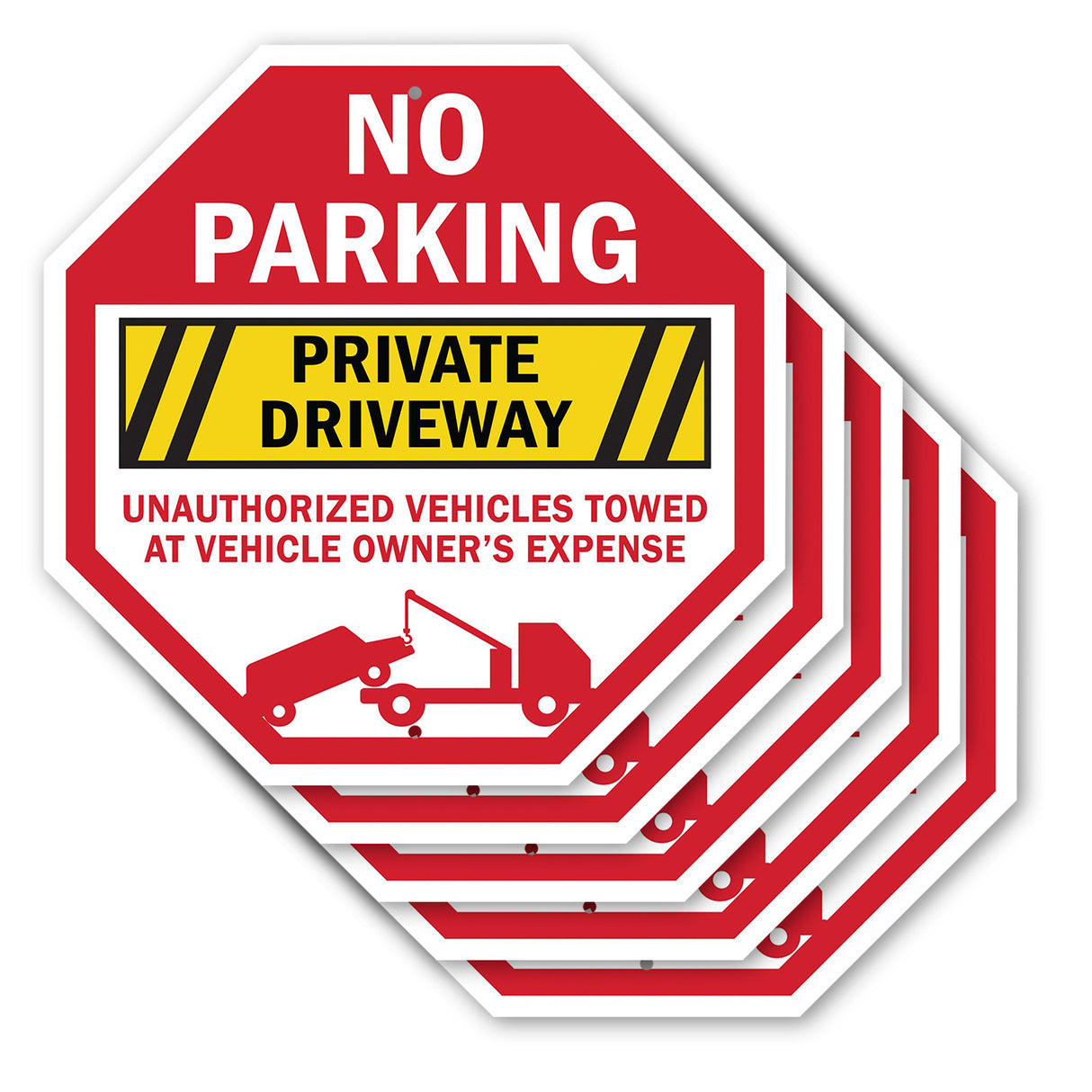No Parking Private Driveway Unauthorized Vehicles Towed at Vehicle Owner's Expense