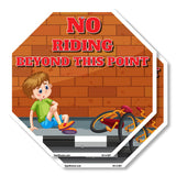 No Riding Beyond This Point