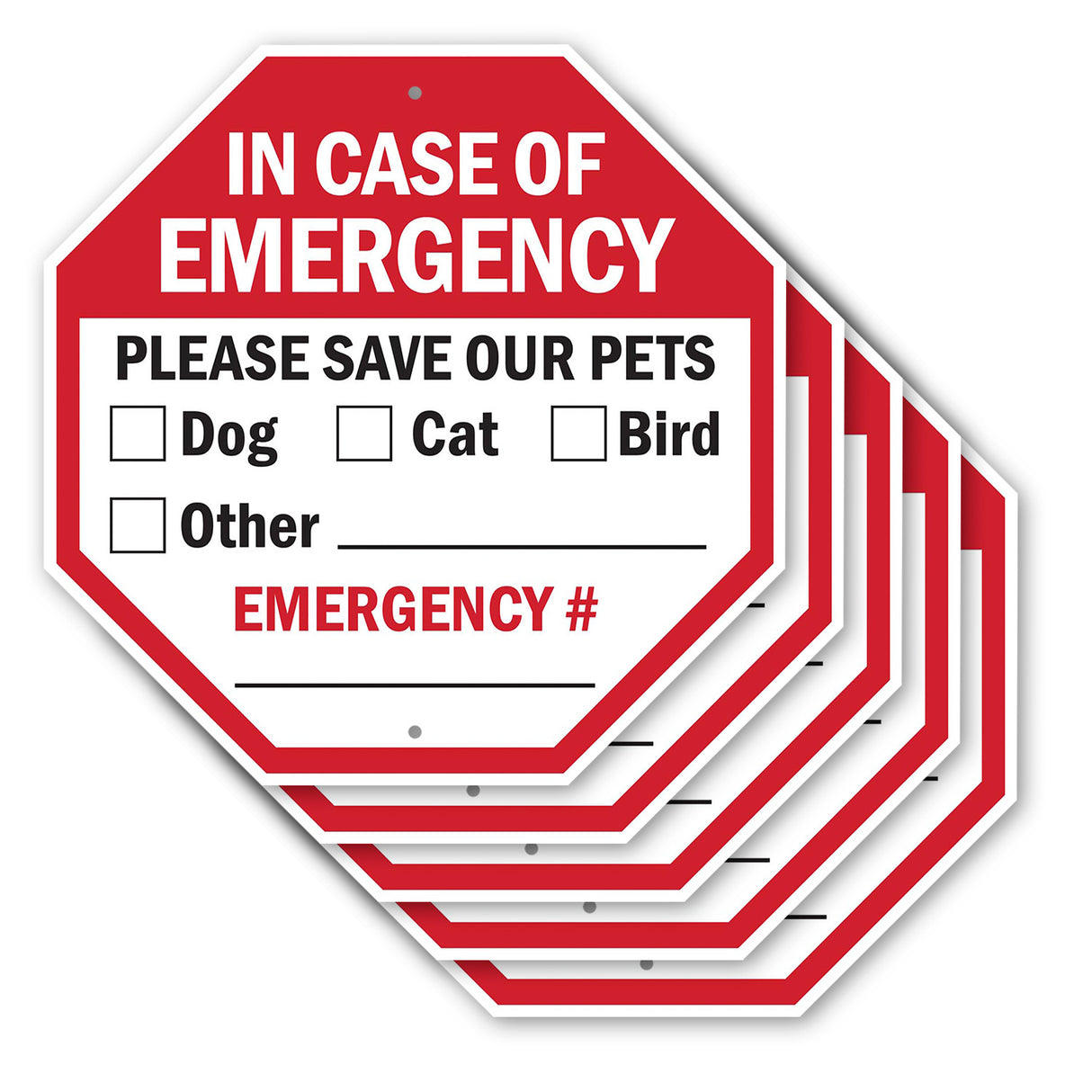 In Case of Emergency Please Save Our Pets ☐ Dog ☐ Cat ☐ Bird Other Emergency #