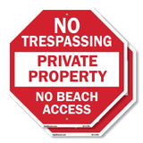 No Trespassing Private Property No Beach Access