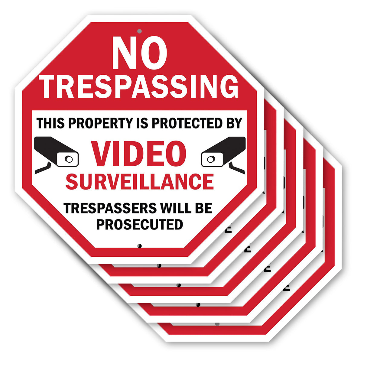 No Trespassing This Property Is Protected by Video Surveillance Trespassers Will Be Prosecuted