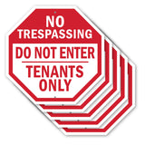 No Trespassing Do Not Enter Tenants Only