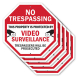 No Trespassing This Property Is Protected by Video Surveillance Trespassers Will Be Prosecuted