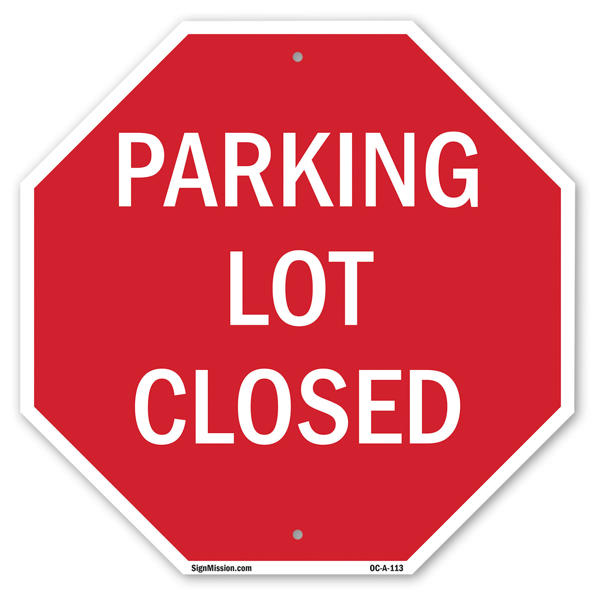 Parking Lot Closed