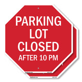 Parking Lot Closed After 10 Pm