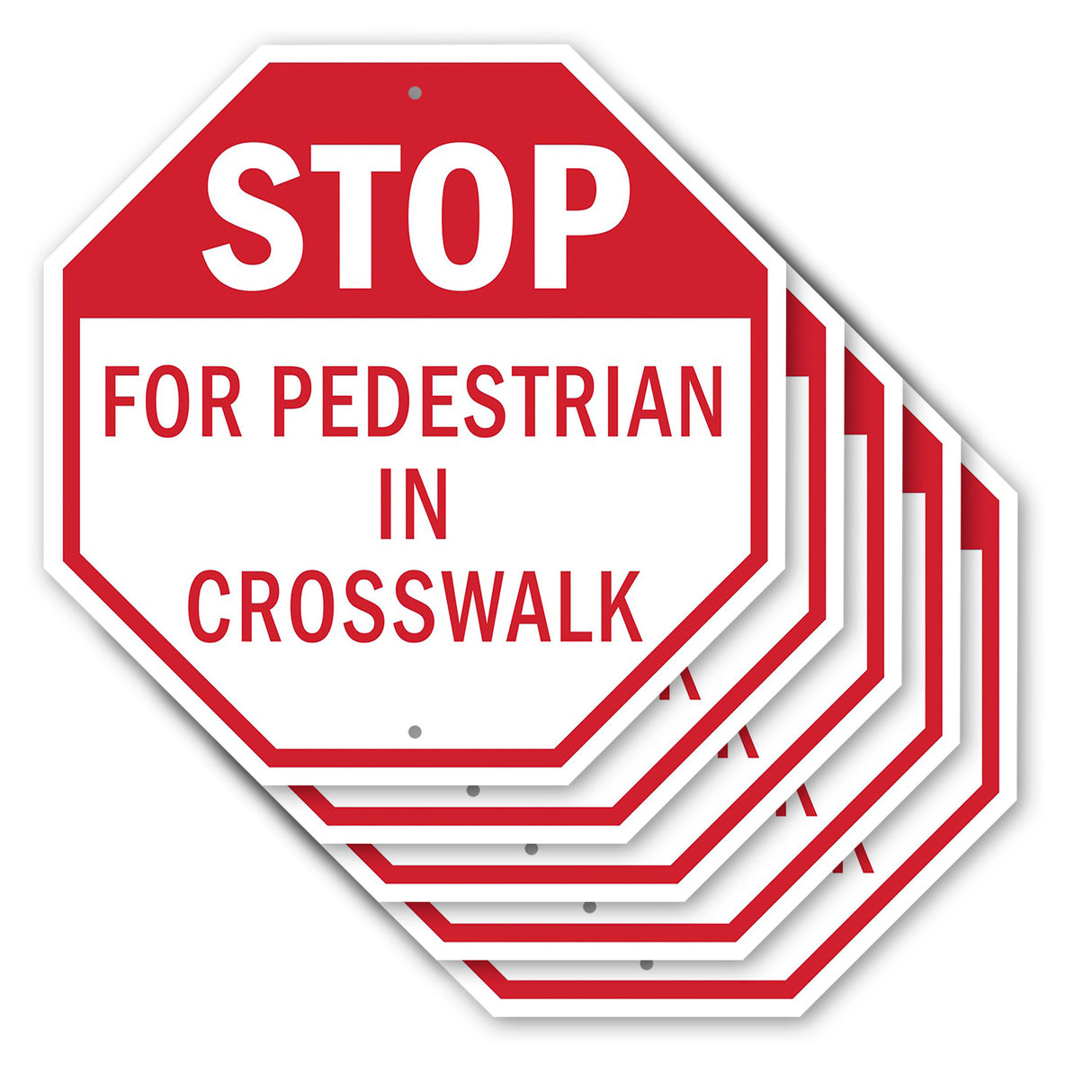 Stop For Pedestrian in Crosswalk