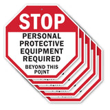 Stop Personal Protective Equipment Required Beyond This Point