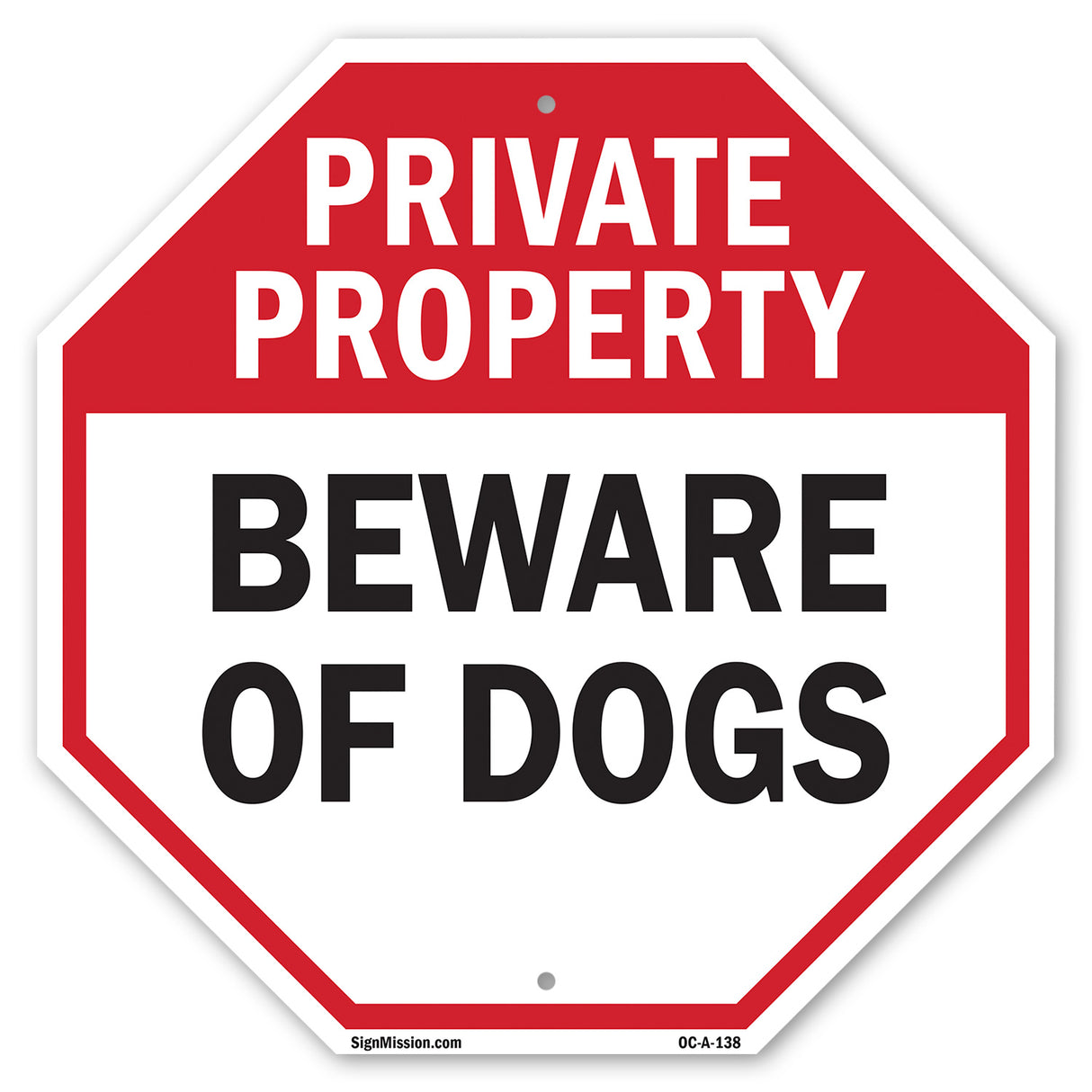 Private Property Beware of Dogs