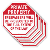 Private Property Trespassers Will Be Prosecuted to The Full Extent of The Law