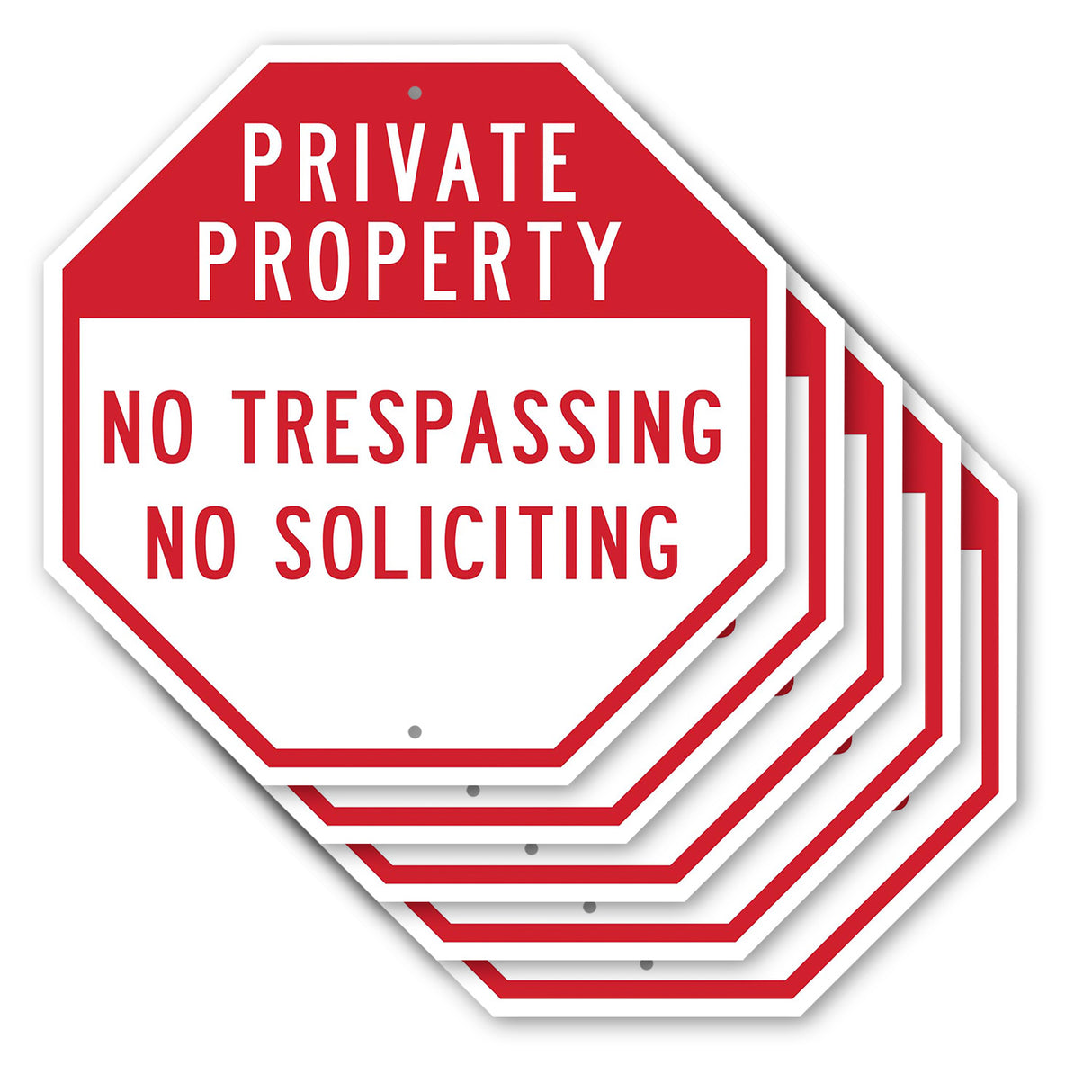 Private Property No Trespassing No Soliciting