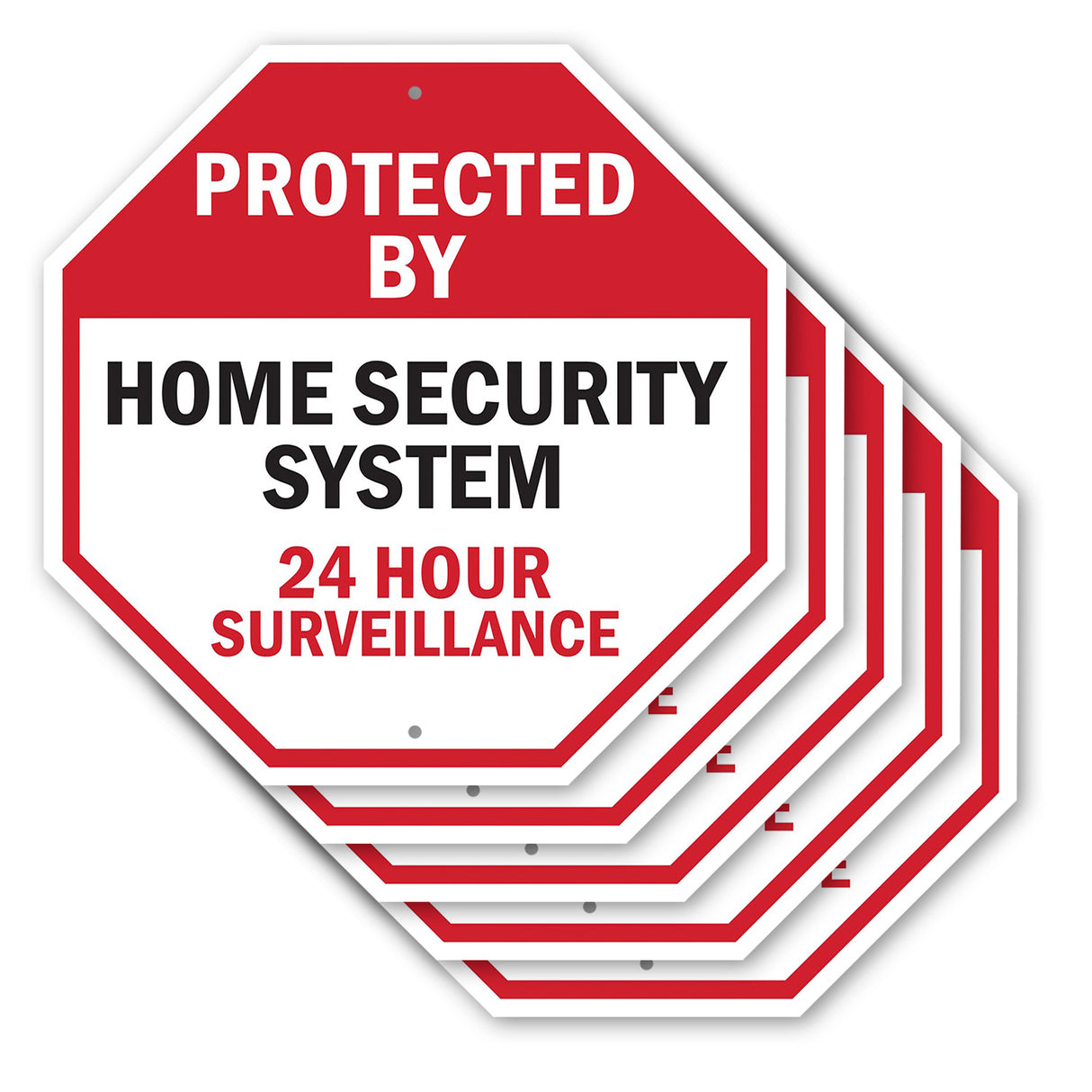 Protected By Home Security System 24 Hour Surveillance
