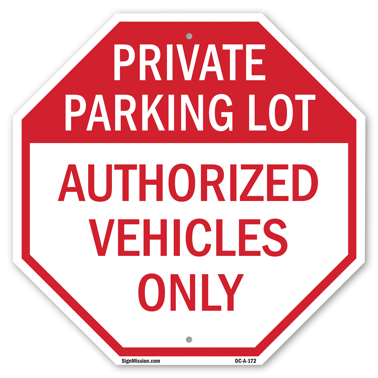 Private Parking Lot Authorized Vehicles Only