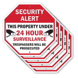 Security Alert This Property Under 24 Hour Surveillance Trespassers Will Be Prosecuted