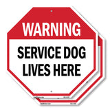 Warning Service Dog Lives Here