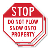 Stop Do Not Plow Snow onto Property