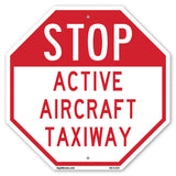 Stop Active Aircraft Taxiway