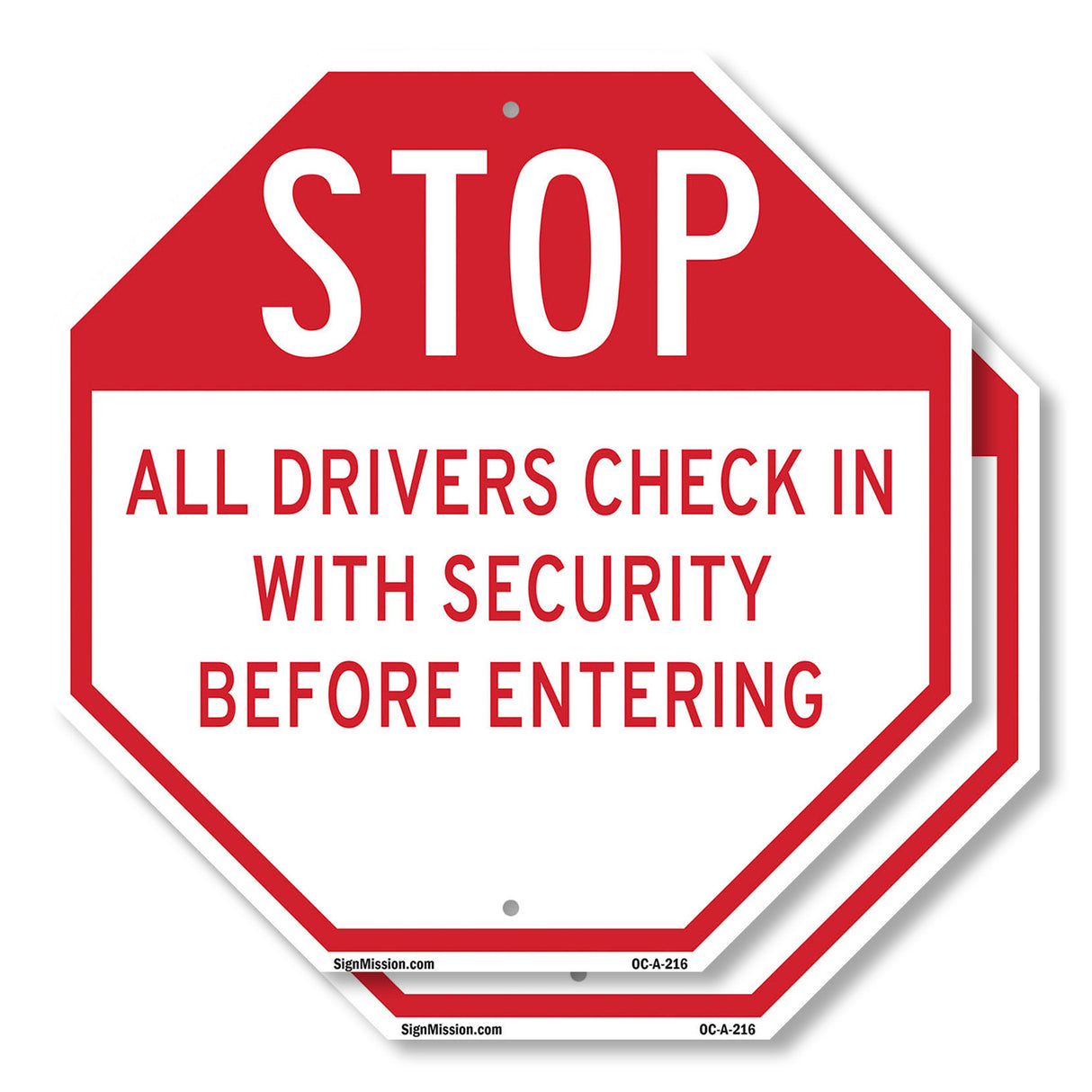 Stop All Drivers Check in With Security Before Entering