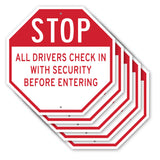 Stop All Drivers Check in With Security Before Entering