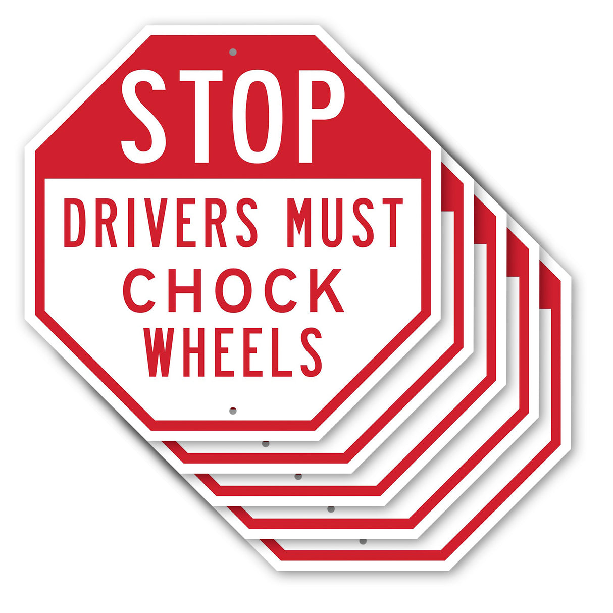 Stop Drivers Must Chock Wheels