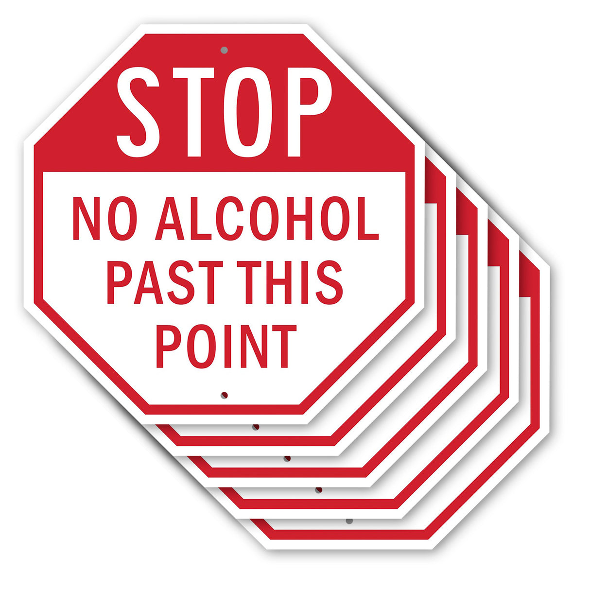 Stop No Alcohol Past This Point