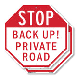 Stop Back Up! Private Road