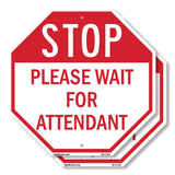 Stop Please Wait for Attendant
