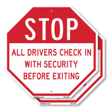 Stop All Drivers Check in With Security Before Exiting