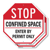 Stop Confined Space Enter by Permit Only