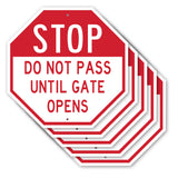 Stop Do Not Pass Until Gate Opens