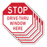 Stop Drive-thru Window Here