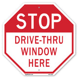 Stop Drive-thru Window Here