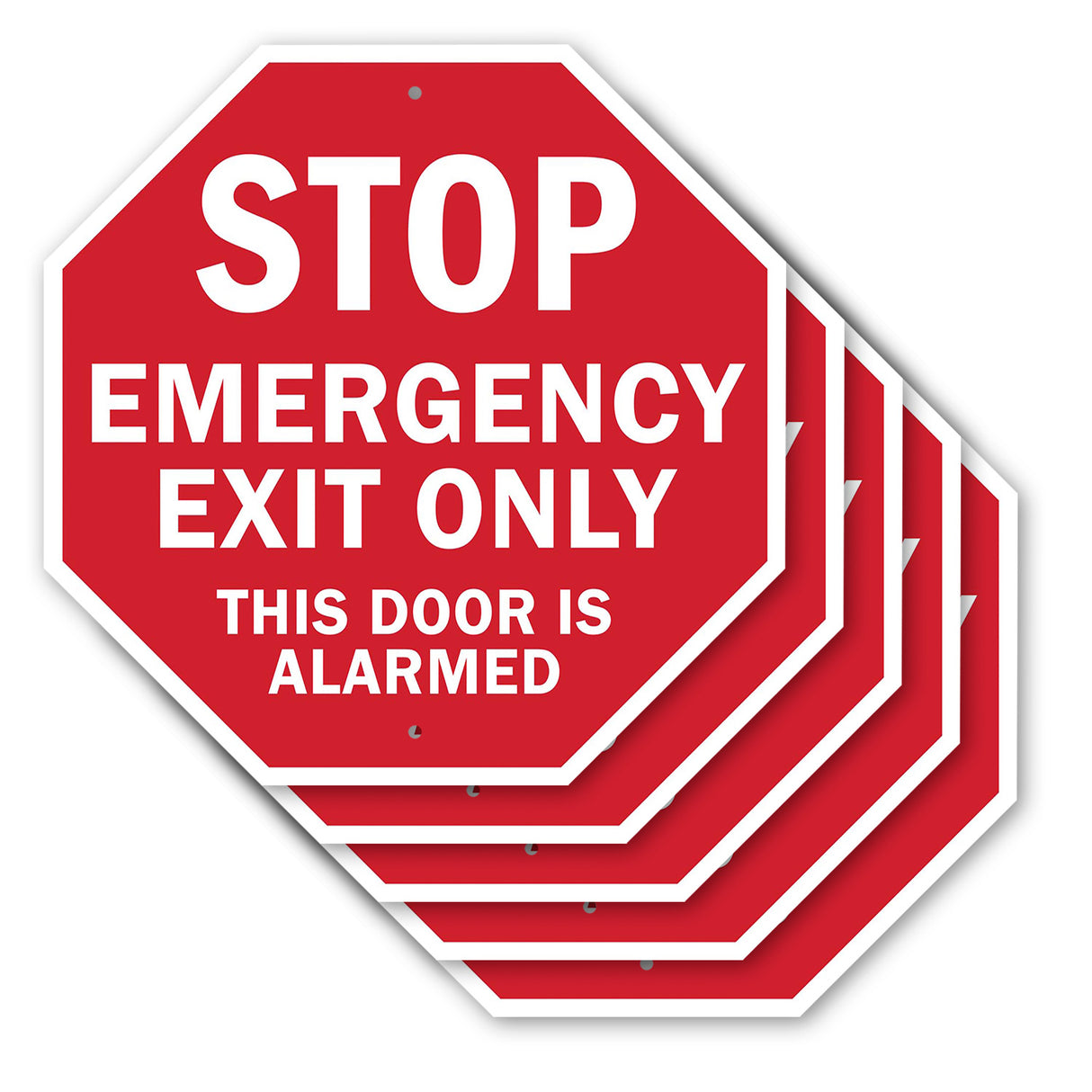 Stop Emergency Exit Only This Door Is Alarmed