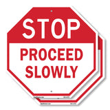 Stop Proceed Slowly