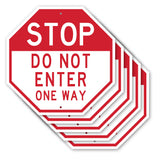 Stop Do Not Enter One Way