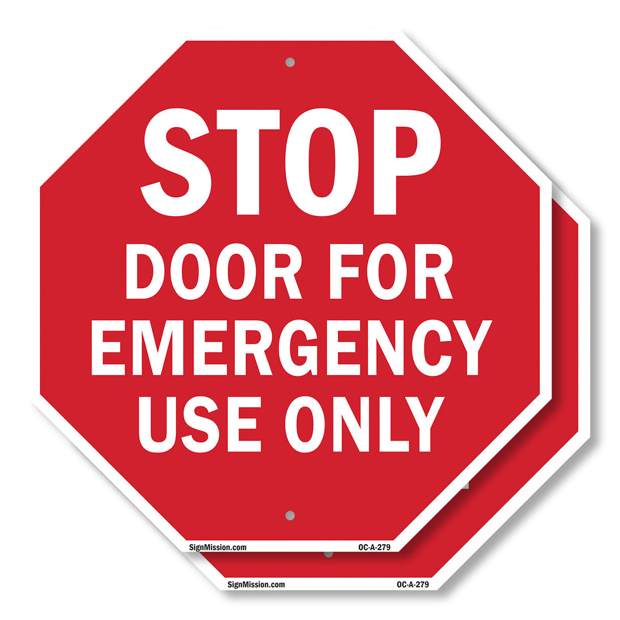 Stop Door for Emergency Use Only