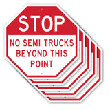 Stop No Semi Trucks Beyond This Point