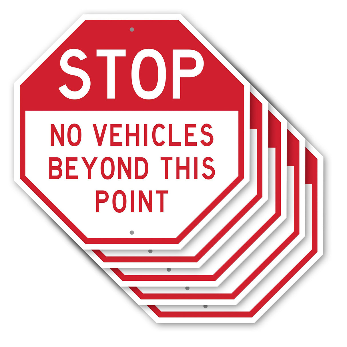 Stop No Vehicles Beyond This Point