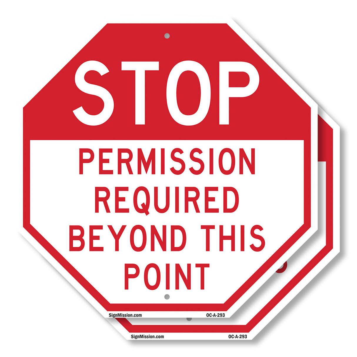 Stop Permission Required Beyond This Point
