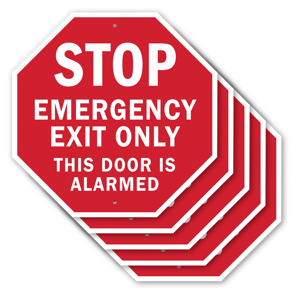 Stop Emergency Exit Only This Door Is Alarmed