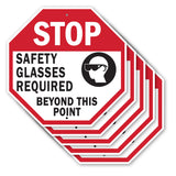 Stop Safety Glasses Required Beyond This Point