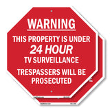 Warning This Property Is Under 24 Hour Tv Surveillance Trespassers Will Be Prosecuted
