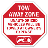 Tow Away Zone Unauthorized Vehicles Will Be Towed at Owner's Expense