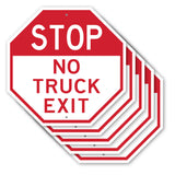 Stop No Truck Exit