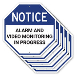 Notice Alarm and Video Monitoring in Progress