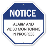 Notice Alarm and Video Monitoring in Progress